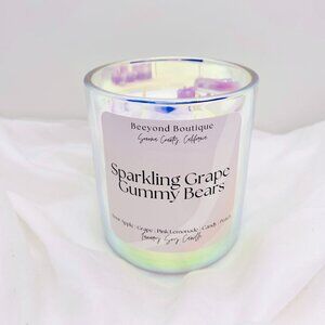 Sparkling Grape Gummy Bears 12 OZ. Luxury Soy Candle